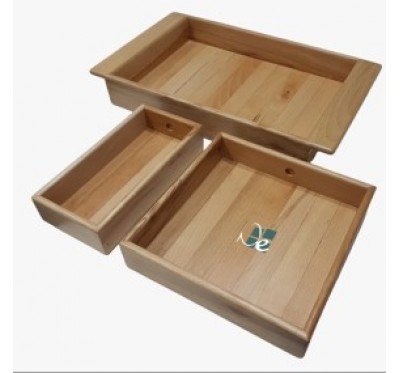 Wooden Trey (set Of 3)